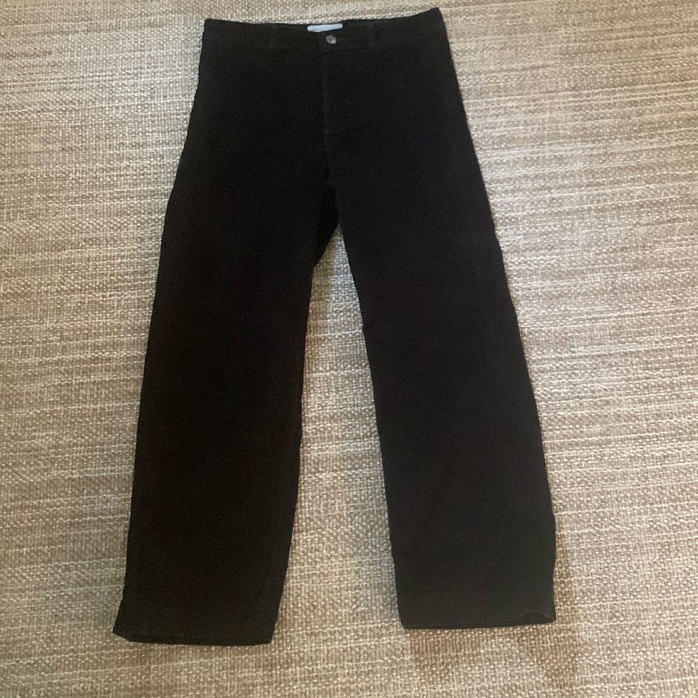 Everlane Black Corduroy Wide-Leg Pant. Size 10